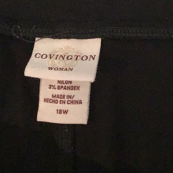 Covington black leggings size 1X - Picture 8 of 9